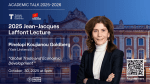 Academic Talk with Penny Goldberg,  Professor of Economics at the Yale University